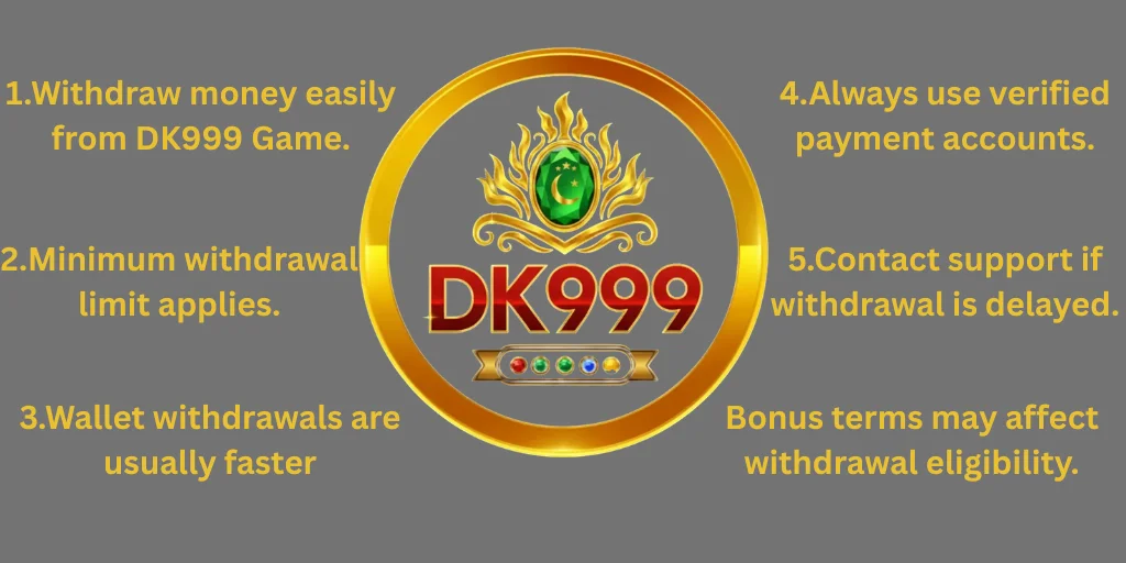 DK999 Game online real money gaming platform dashboard